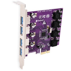 FebSmart FS-U4-Pro Purple (4 Ports PCI Express USB 3.0 Card) ไดร์เวอร์