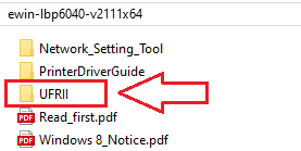เปิดโฟลเดอร์นั้น จากนั้นไปที่ [UFRII → uk_eng → x64]