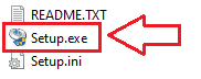 เปิดโฟลเดอร์นั้น แล้วดับเบิลคลิก [Setup.exe]