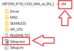 เปิดโฟลเดอร์นั้น แล้วดับเบิลคลิก [Setup.exe]